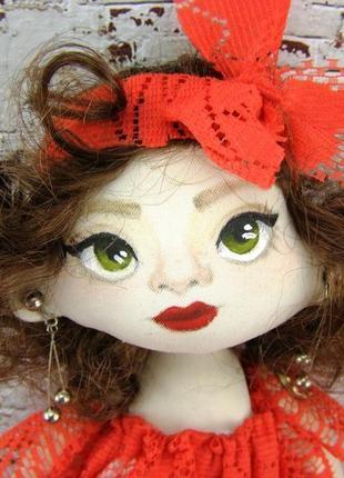 Текстильная кукла кармен4 фото