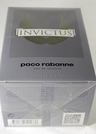 Paco rabanne invictus туалетна вода 100 ml (пако рабан инвикту...6 фото