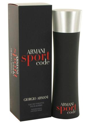 Giorgio armani code sport туалетна вода edt 125ml (джорджіо ге...3 фото