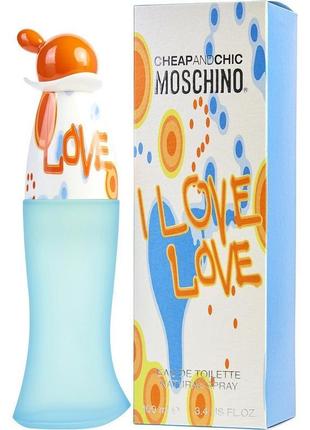 Moschino cheap & chic i love love туалетна вода 100 ml (москін...1 фото