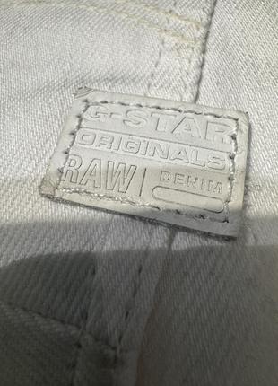 Джинси білі g star raw6 фото