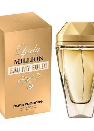 Paco rabanne lady million eau my gold туалетна вода edt 80ml (...6 фото