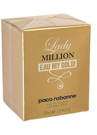 Paco rabanne lady million eau my gold туалетна вода edt 80ml (...7 фото