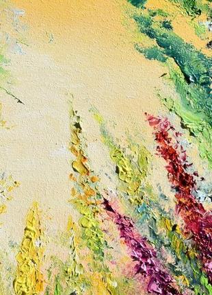 Квіткова галявина, живопис олією, 24х303 фото