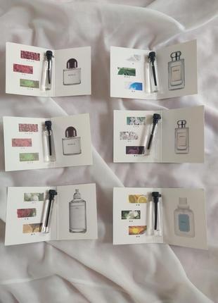 Пробники парфюма byredo, jo malone, maison margiela, givenchy