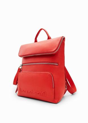 Красный женский рюкзак desigual новый оригинал!5 фото