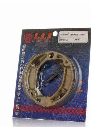 Колодки тормозные (барабан) 2т honda dio, tact, zx "see" taiwa...