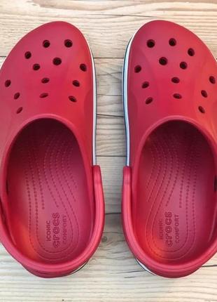 Крокс баябэнд клог детские красные crocs bayaband kids pepper8 фото