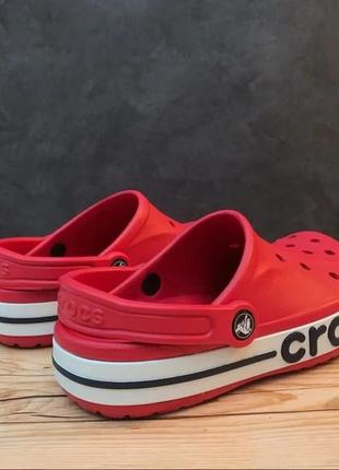 Крокс баябэнд клог детские красные crocs bayaband kids pepper6 фото