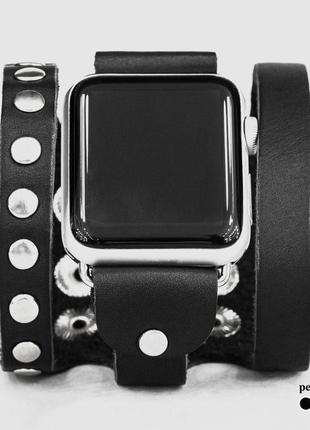 Кожаный ремешок для apple watch, 3 4 5 6 7 8 9 se ultra ultra 2, 38 40 41 42 44 45 49 мм, код 10801 фото