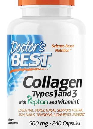 Колаген doctor's best collagen, types 1 and 3 with peptan 500 ...