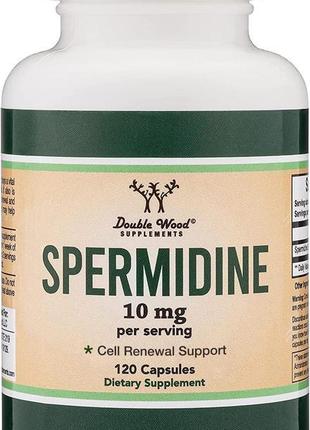 Спермідин double wood supplements spermidine 10 mg 120 capsules