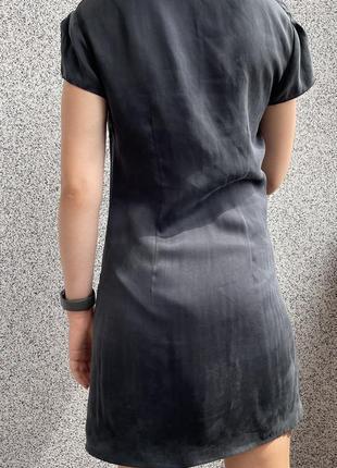 Платье женское черное с сборка со стороны liu jo трендовое, жіноча сукня чорна.5 фото