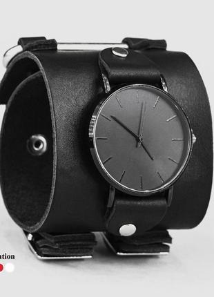 Унікальний широкий шкіряний ремінець для годинника 10-30 мм, код 51085 фото