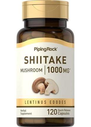 Екстракт грибів шиїтаке piping rock shiitake mushroom, 1000 mg...