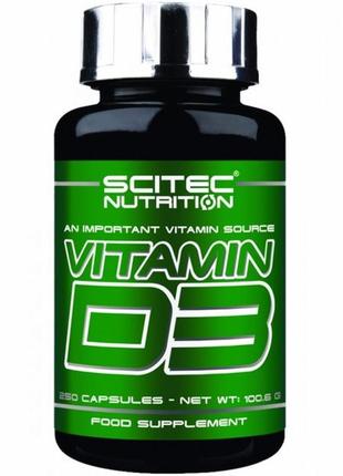 Вітамін d3 scitec nutrition vitamin d3 250 caps1 фото