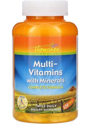 Мультивітаміни з мінералами, multivitamins with minerals thompson