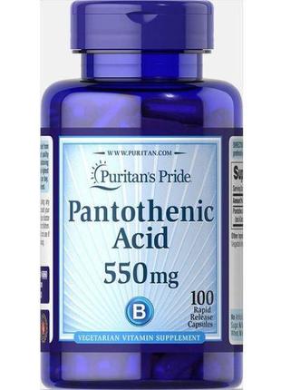 Пантотенова кислота puritan's pride pantothenic acid 550 mg ra...