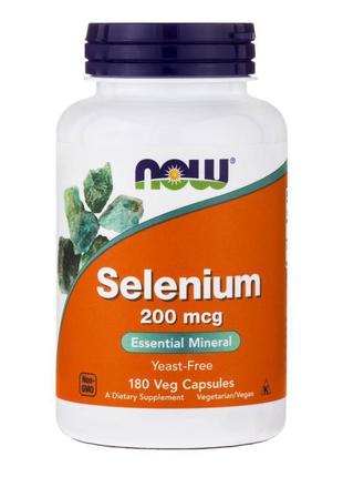 Селен now selenium 200 mcg 180 caps