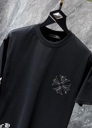 Chrome hearts футболка оверсайз3 фото