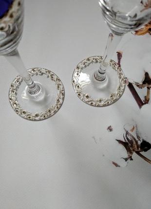 Свадебные бокалы с анаграммой2 фото