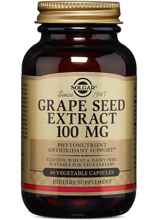 Grape seed extract, 100 mg, 60 vegetable capsules