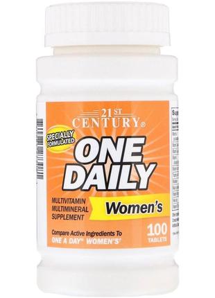 21st century вітаміни для жінок, one daily women's 100tab