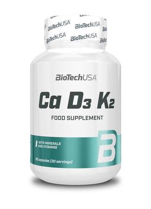 Вітаміни ca-d3-k2 biotech 90 caps1 фото