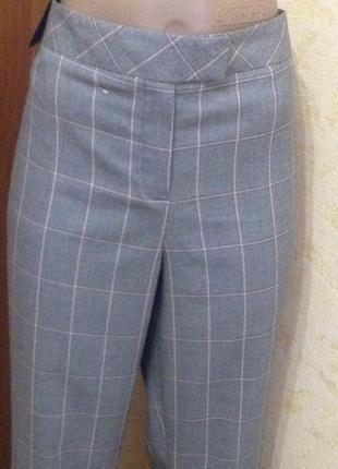 Брюки в клетку стрейчевые-16 размер