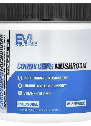 Кордицепс evlution nutrition cordyceps mushroom 75 g (unflavored)