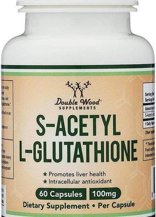 S-ацетил l-глутатіон double wood supplements s-acetyl l-glutat...