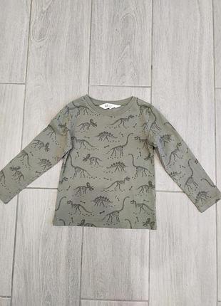 Лонгслів реглан футболка з довгим рукавом h&m