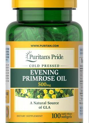 Олія примули вечірньої puritan's pride evening primrose oil 50...