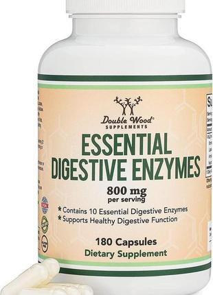 Травні ферменти double wood essential digestive enzymes 800 mg...