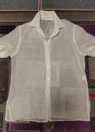 Белоснежная блуза, рубашка eugen klein