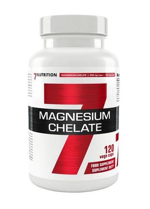 Магний 7 nutrition magnesium chelate 650 mg, 120caps