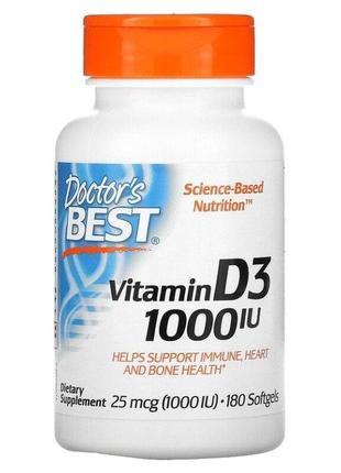 Вітамін д3 vitamin d3 (1000 iu) 180 softgels