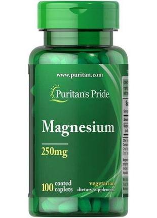 Магній puritan's pride magnesium 250 mg 100 tablets