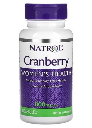 Екстракт журавлини natrol cranberry, 400 mg 30caps