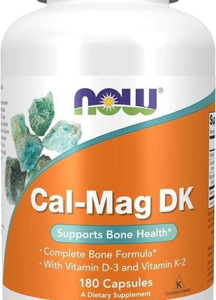 Кальцій та магній now cal-mag dk 180 capsules1 фото