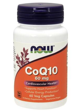 Коензим q10 now coq10 60 mg 60 caps