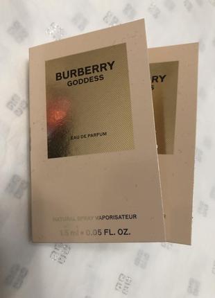 Burberry goddess пробники