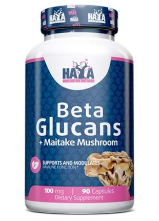 Бета-глюкани haya labs beta glucans 100mg 90 caps