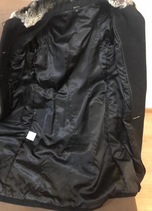 Шикарное пальто утепленное с натуральным воротником шиншылы9 фото