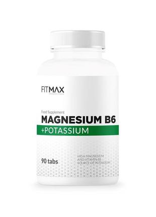 Вітамін в6, магній і калій fitmax magnesium b6 + potassium 90 ...