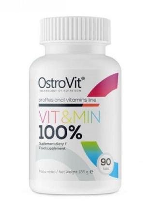 Комплекс вітамінів та мінералів ostrovit vit&min; 90 tabs1 фото