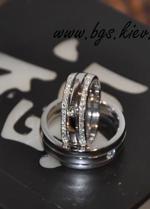 Обручальные кольца с бриллиантами2 фото