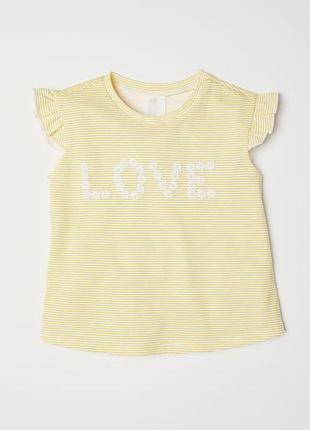 Футболка h&m 6-9 місяців 68 см (більшомірить)