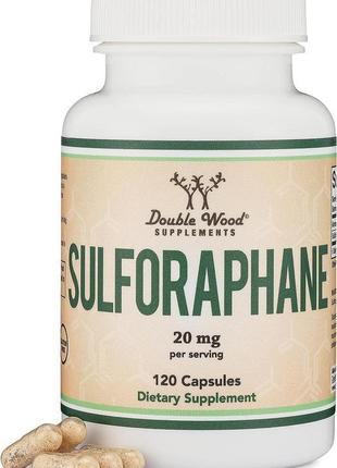 Сульфорафан double wood supplements sulforaphane 20 mg 120 cap...1 фото