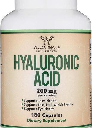 Гіалуронова кислота double wood hyaluronic acid 200 mg 180 cap...